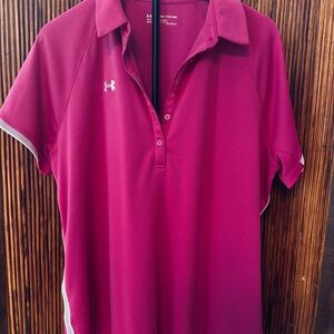 Under Armour Women's Fuchsia Button Down Shirt